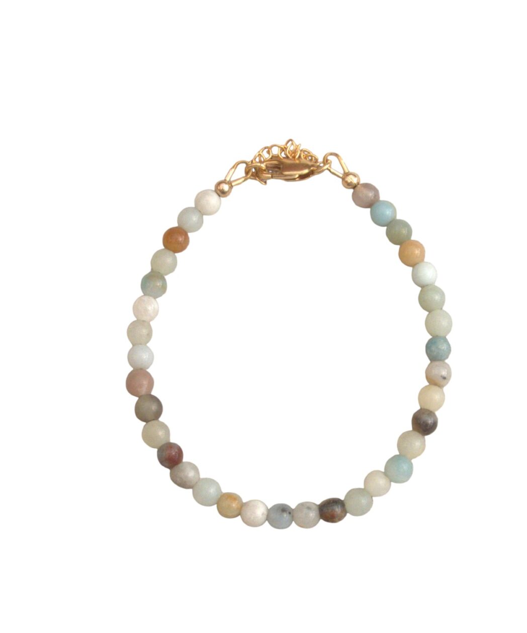 Armband Amazoniet rond